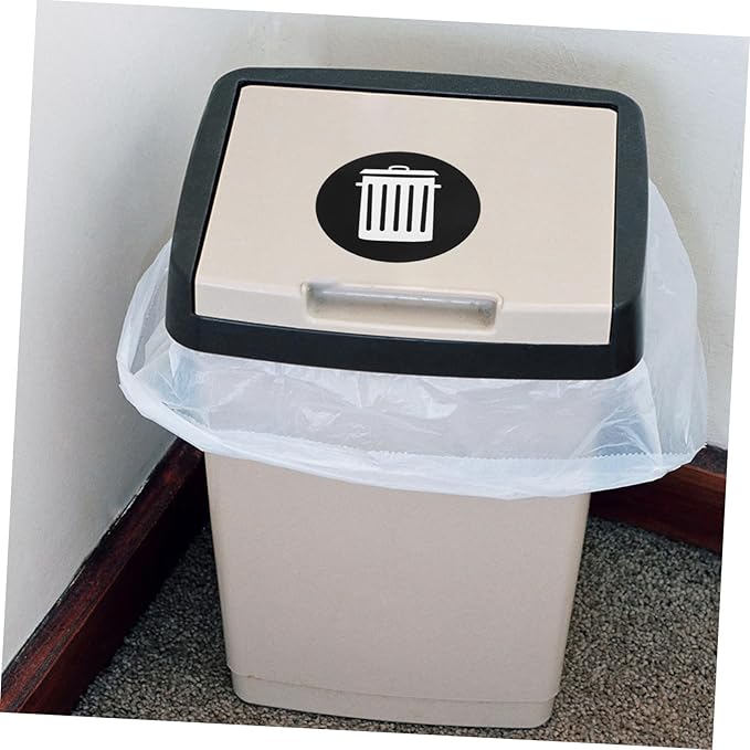 12pcs Waste Sorting Stickers Trash Can Recycling Decals Self-Adhesive Labels for Environment Protection