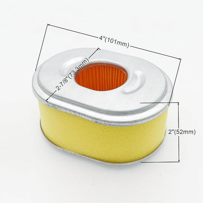 AFZE08 Air Filter 17210-ZE0-505 Fits for Honda GX120 GX110 3.5 4.0 HP AM123909 MIU11464 180 220 260 Green Lawn Mowers with Spark Plug