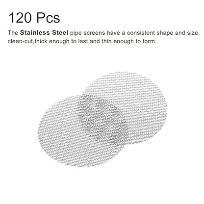 MECCANIXITY Pipe Screen Stainless Steel Screens, 3/4 Inch (19mm) Diameter for Pipe Filter, Pack of 120