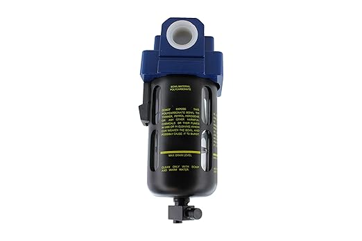 Industrial Equipment Expert Prevost Compressed Air Inline Moisture Trap Water Separator Filter 1/2 FNPT New