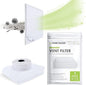 Air Vent Filters - 20"x118" makes 50 Filters w/ 197" Installation Tape,Electrostatic MERV 8 Media for AC HVAC Air Duct Filter Register & Grilles