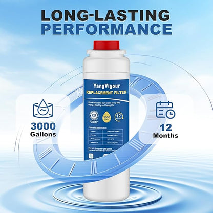 Water Filter Replacement Compatible with Elkay 51300C, 51300C Water Filter, Compatible with EzH2O Filter, 51299C, 55898C, High Capacity 3000 Gallon (2 PACK)