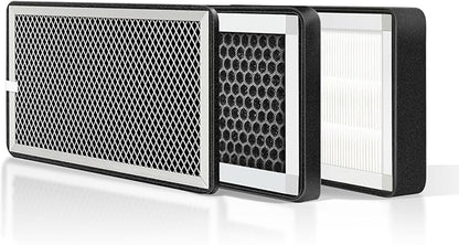 Replacement 3 Layer Air Purifier Filter for Weiworld Filter Box Included High-Efficiency Activated Carbon, Pre-Filter and Hepa Filter