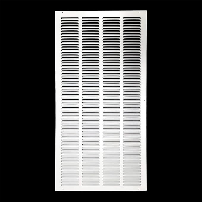 Fits 16x32 Duct Opening | Steel Return Air Grille by Handua | Vent Cover Grill for Sidewall and Ceiling | White | HVAC Cold Air Intake Grille | Outer Dimensions: 17.75"W X 33.75"