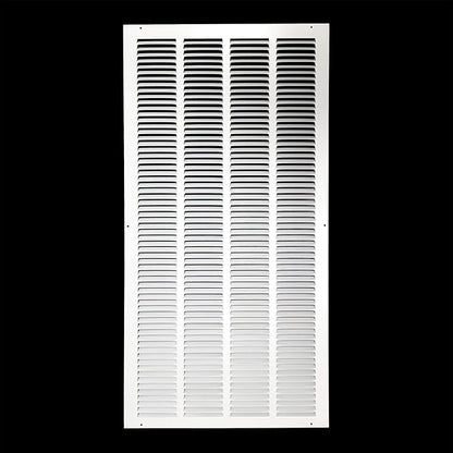 Fits 16x32 Duct Opening | Steel Return Air Grille by Handua | Vent Cover Grill for Sidewall and Ceiling | White | HVAC Cold Air Intake Grille | Outer Dimensions: 17.75"W X 33.75"