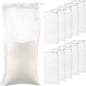 Tegeme 10 Pieces Small Aquarium Filter Media Bags with Zipper 3 x 8 Inch 150 Micrometre Fine Mesh Filter Media Bags for Fish Tank Activated Carbon Charcoal Fresh or Saltwater Tanks