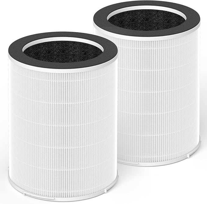 2-Pack KJ510B Replacement Filter Compatible with Kokofit KJ510B Purifier, 3-in-1 Filtration System