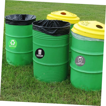 9pcs Garbage Classification Stickers for Trash Recycling Self-Adhesive Sorting Labels for Easy Use Kitchen Office Bathroom