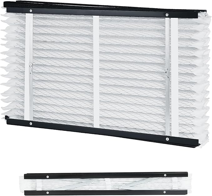 VEVOR 16x28x4 Furnace Air Filter, MERV 13 Pleated HVAC AC Replacement, Electrostatic 12-Month Air Cleaner, 2-Pack (Actual Size: 16.34x27.76x3.98 in), for Improving Home Indoor Quality