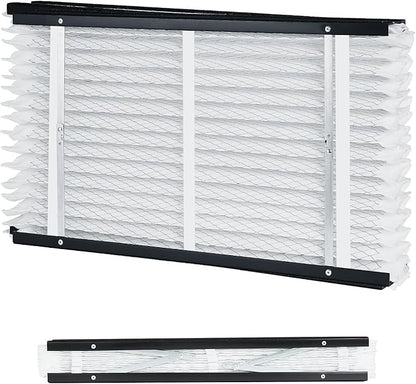 VEVOR 16x28x4 Furnace Air Filter, MERV 13 Pleated HVAC AC Replacement, Electrostatic 12-Month Air Cleaner, 2-Pack (Actual Size: 16.34x27.76x3.98 in), for Improving Home Indoor Quality