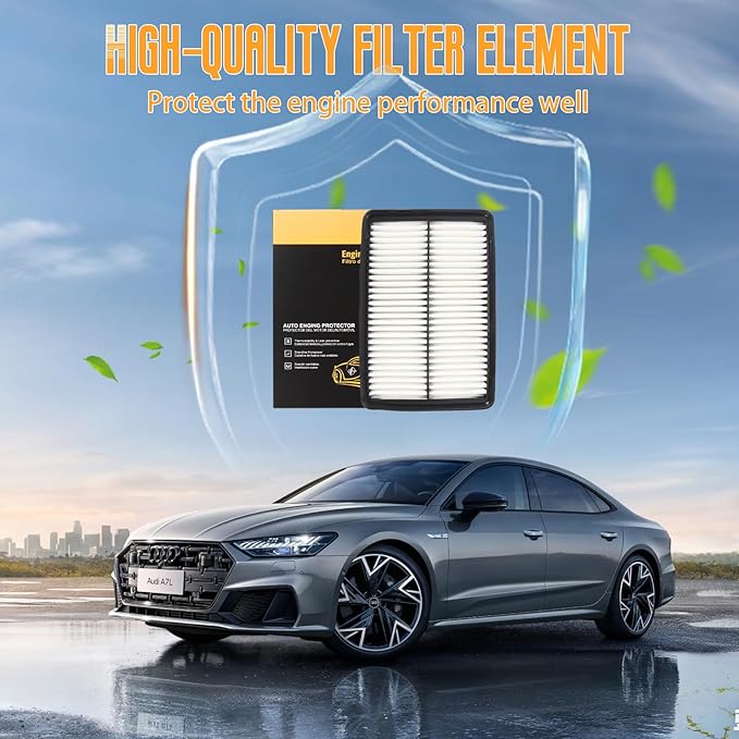 Engine Air Filter 17220-R70-A00 Compatible with Honda Civic 2006-2011, Element 2007-2011, 2.0L 2.4L