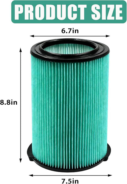 VF6000 5-Layer Replacement Filter for Rigid 5-20 Gallon Wet Dry Vacuums WD5500 WD0671 WD6425 WD7000 WD1280 WD1851 WD1680 WD1956 RV2400A 1400RV RV2600B,Fit for Husky 6-9 Gallon Vacs 1 Pack