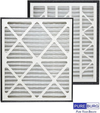 PUREBURG 20x25x3 Replacement Filter Compatible with Zephyr VGF Series 20x25x3 Whole Home Return Air Grille Filter,2-Pack Merv13