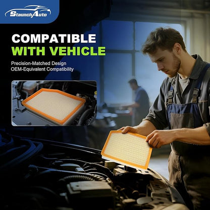 Engine & Cabin Air Filter for Silverado 1500 (2019-2026); Sierra 1500(2020-26); Suburban (2021-26); Tahoe (2021-26) Air filter for Car Replacement CF11966 84121217 Automotive Accessories