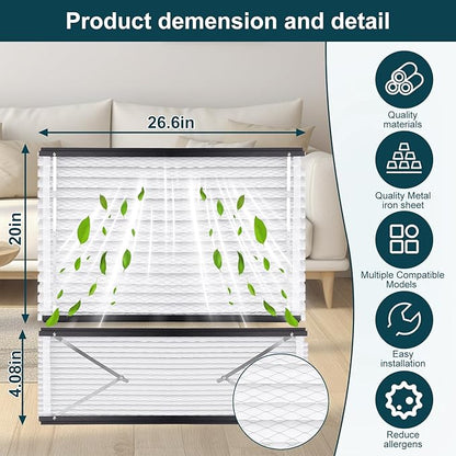 413 Replacement Filter Compatible with AprilAire Whole House Air Purifiers MERV 13,1410,1610,2410,2416,3410 4400, 16x25x4 Furnace Filter (Pack of 2)