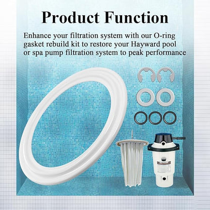 2Pcs Diaphragm Gasket, Fits Hayward Perflex DECX5000G,EC40AC,EC50,EC50C,EC50A,EC50AC Series Extended DE Filter,W/ECX1014A Bump Shaft Kit ECX1011 ECX9611246 ECX1014, Part NO. HAY-051-1507,EC-50C,EC-40C