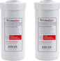 LiquaGen Activated Alumina + Carbon + KDF-55 Replacement Water Filter Cartridge – Helps Manage Fluoride, Chlorine & Taste, Refillable 2.5" x 10", 2.5" x 20", 4.5" x 10", 4.5" x 20" (2, 4.5" x 10")