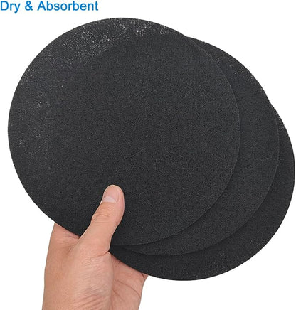 7.25inch Charcoal Filters for Compost Bucket, 3 Pack Compost Filter for Countertop Bin Pail, Activated Carbon Replacement Filters for Kitchen Compost Bins, Home Bucket Compost Bin Refill, Round