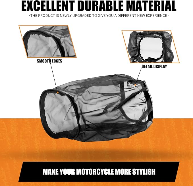 Air Filter Rain Sock Cover Dustproof Waterproof Fit For Harley FLHR FLHX Road King Street Glide Softail Sportster 1200 883 Dyna For Cone Air filter