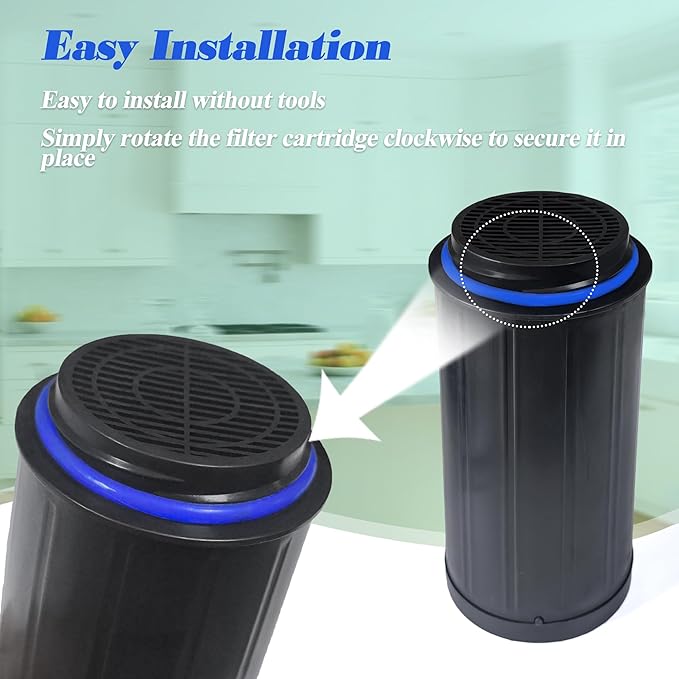 NewKe 4 Pack FC-50 Replacement Filters Compatible with Vitamix FoodCycler FC-50 and FC-30 models, Activated Carbon Filters, Coal-Based Activated Carbon Filter Refills, Compost bin Odor Eliminator