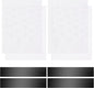 4 Pack 40cm x 30cm Magnetic Floor Vent Cover - Customizable Size PVC Mesh Register for Wall Ceiling Floor Catch Debris Hair Insect (White)