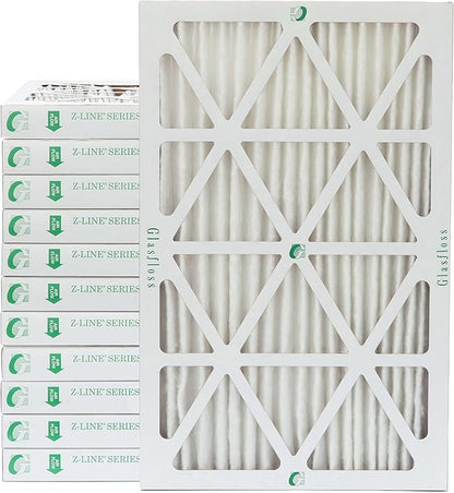 Glasfloss ZL 16x24x2 MERV 13 (FPR 10) 2" Inch Air Filters for AC and Furnace. Case of 12. Actual Size: 15-1/2 x 23-1/2 x 1-3/4