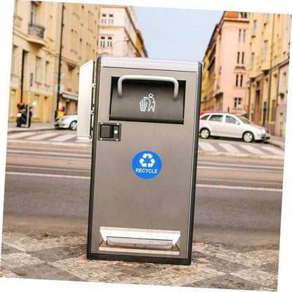 8pcs Garbage Can Stickers Waste Sorting Decals Recycling Bin Sticker Kitchen Trashcan Decals PVC Material