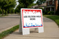 Air Filters Sold Here 4Th Of July American Flag Usa Patriotic Red Blue Stars A-Frame Double Sided 23x23 in. Yard Road Sign