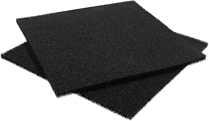 2 Pack Aquarium Bio Sponge Filter Pad, 40 PPI Fish Tank Filter Foam Sponges Filter Media Foam Sponges Cut-to-Size Foams for Fish Tank Ponds (9" x 9" x 0.5")