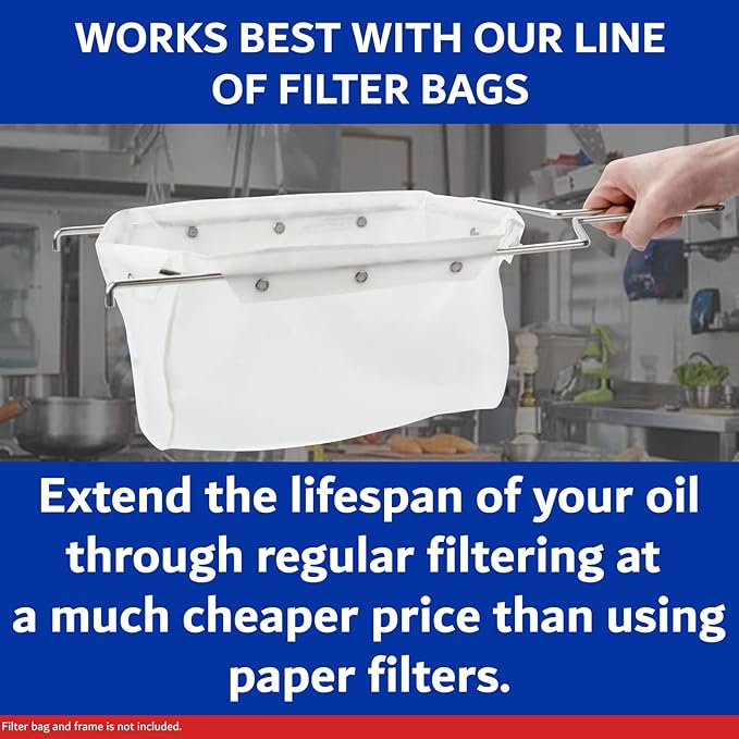 MirOil P46C Fry Powder Oil Stabilizer and Filter Aid, 46 x Size C Portion Pack(160ML Each) Fry Powder, Food Centers Cook Hotter, Deep Fryer Cooking Oil Saver Helps Save Grease & Remove Carbon Deposits
