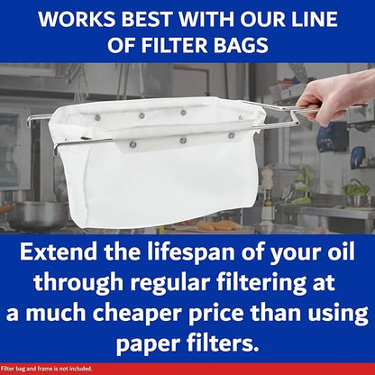 MirOil P46C Fry Powder Oil Stabilizer and Filter Aid, 46 x Size C Portion Pack(160ML Each) Fry Powder, Food Centers Cook Hotter, Deep Fryer Cooking Oil Saver Helps Save Grease & Remove Carbon Deposits