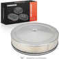 A-Premium Universal Air Cleaner Filter Assembly - 14"x3", Round Chrome, with Recessed Style Base Air Cleaner
