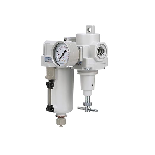 PneumaticPlus SAU420T-N06G-MEP Compressed Air Filter Regulator Combo 3/4" NPT -T-Handle, Manual Drain, Metal Bowl