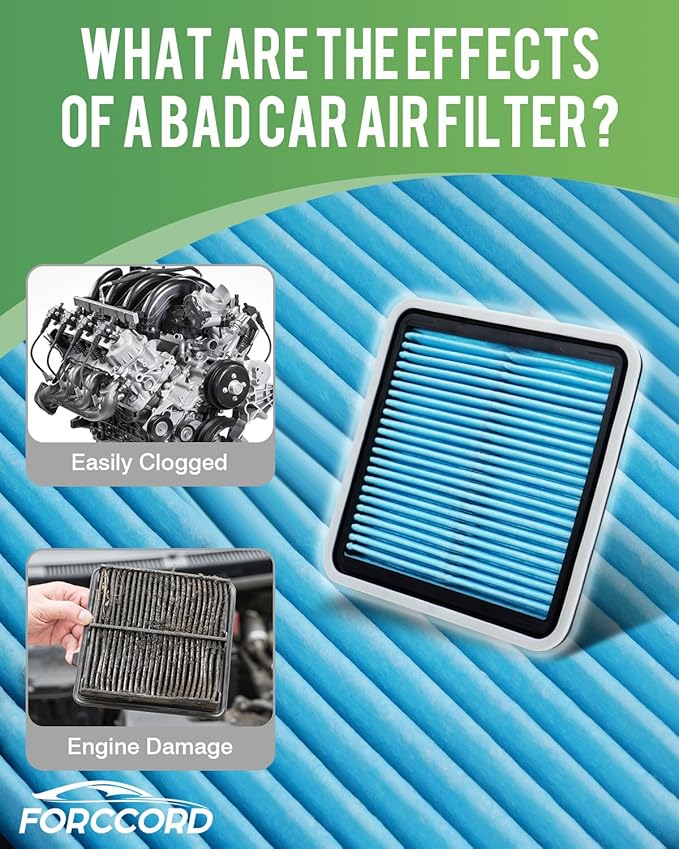 Cabin & Engine Air Filter Fit for Subaru Forester 2009-2018 H4 2.5L, Forester 2014-2018 H4 2.0L Activated Carbon Cabin Filter Replacement CF10930 16546AA090 Car Accessories