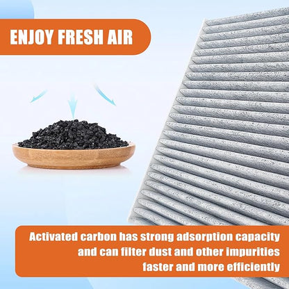 Replacement Cabin Air Filter Compatible with Buick Cascada, Encore, LaCrosse, Regal, Verano, Allure, | Fits Cruze, Malibu, Orlando, Sonic, Spark, Trax, ELR, SRX. Replace VCA-1078C,CF197,CF199,CF202.