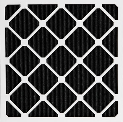 Nordic Pure 25x25x1 (Actual Size: 24 1/2 x 24 1/2 x 3/4) Pure Carbon Pleated Odor Reduction Furnace Air Filters 3 Pack