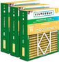 Filterbuy 19x20x5 Air Filter MERV 11 Superior Pet & Allergy Defense (3-Pack), Pleated HVAC AC Furnace Filters for Bryant, Carrier, BDP, Day & Night, and Payne (Actual Size: 19.06 x 19.81 x 4.25)