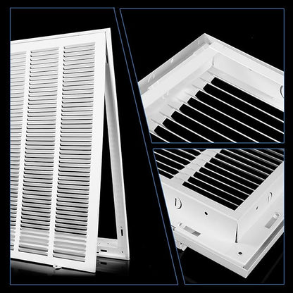 20x30 Return Air Grille [Duct Opening Size],Return Air Vent Cover for Wall Or Ceiling,Steel Return Air Filter Grilles Removable Face/Door for 1 Inch Filters (20"W x 30"H [Duct Opening])
