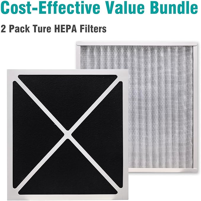 2-Pack 30930 Replacement Air Filters Compatible with Hunter HEPAtech 30020, 30200, 30201, 30205, 30250, 30253, 30255, 30256, 30350, 30374, 30375, 30377, 30380, 30390, 30393, 37255, 37375