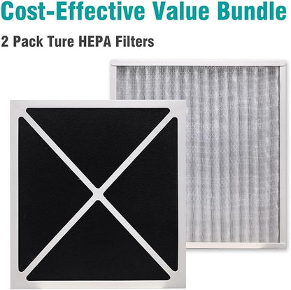 2-Pack 30930 Replacement Air Filters Compatible with Hunter HEPAtech 30020, 30200, 30201, 30205, 30250, 30253, 30255, 30256, 30350, 30374, 30375, 30377, 30380, 30390, 30393, 37255, 37375