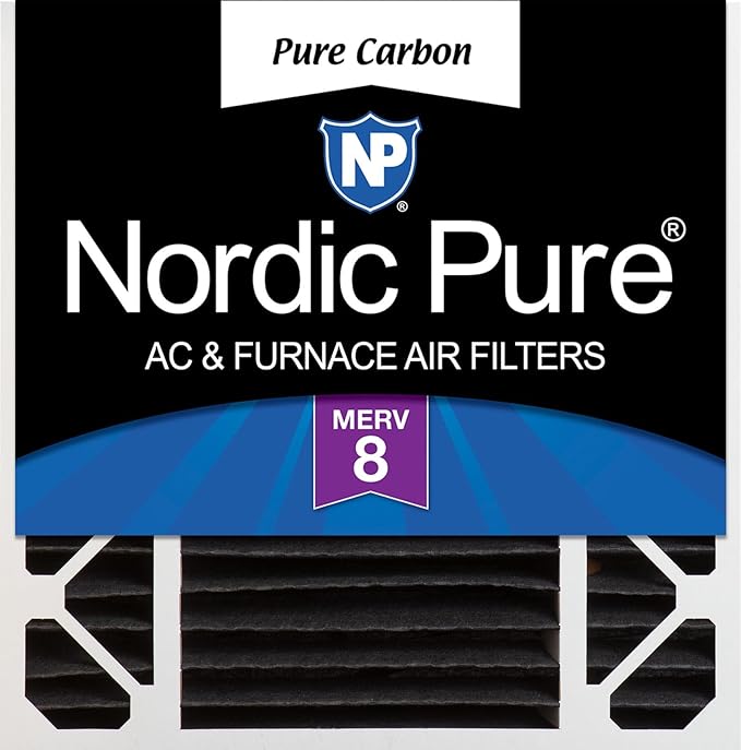 Nordic Pure 20x20x5 (Actual Size: 19 5/8 x 19 7/8 x 4 3/8) Honeywell/Lennox Replacement Odor Reduction Merv 8 Filter 1 PK