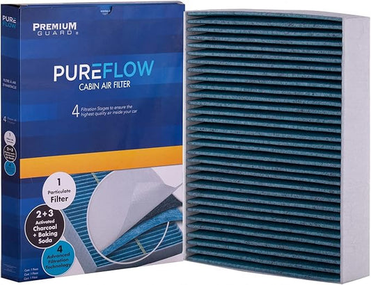 PureFlow Cabin Air Filter PC4255X | Fits 2017-2025 Porsche 911, 2020-2025 718 Cayman, 2019-2025 718 Boxster, 2020-2025 718 Spyder, 2012-2016 BMW 328i, Recirculation