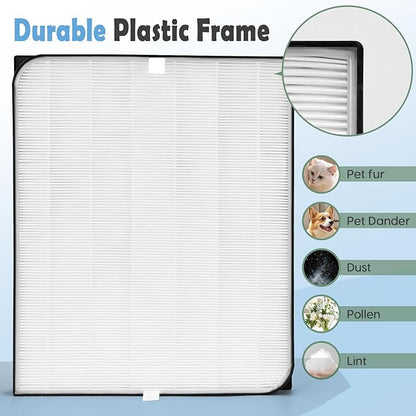 10-Pack Filters Replacement Set Compatible with AD3500, 3500i, AD3000/3000M, 3000Pro Air Purifier Filter Replacement, 2 Efficiency Filter + 2 Carbon Filters + 6 Pre-Filters