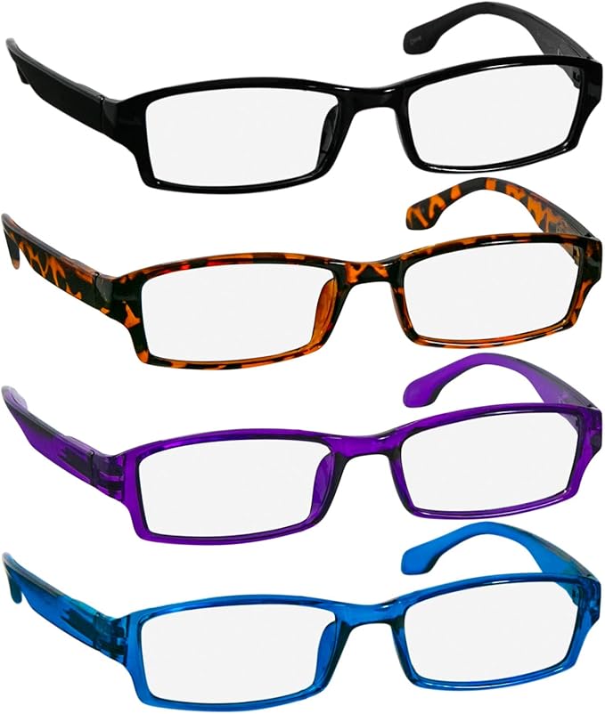 TruVision Readers Reading Glasses, Comfort Spring Hinges for Men and Women, 9501HP