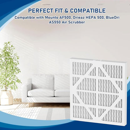 10 Pack HEPA550 Air Filter Replacement Set MERV-13 Compatible with AlorAir CleanShield HEPA 550, 13.7"×14.8"×0.8"