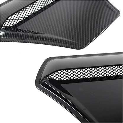 Car Hood Engine Air Outlet Vent Cover Trim Air Flow Intake Cover Trim Compatible For Honda And Civic 2016-2020(Carbon pattern)