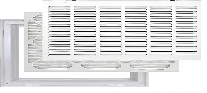 Venti Air Steel Return Air Filter Grille with MERV 11 Filter Pre-Installed - Removable Face/Door for 1 inch Filters - HVAC Duct Cover Grill (2-3 Business Day Delivery) (HFG3014F)