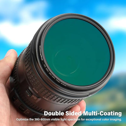 Walking Way 40.5mm Circular Polarizing Filter Ultra-Slim MC CPL Filter Optical Glass Circular Polarizer Filter for Camera Lens