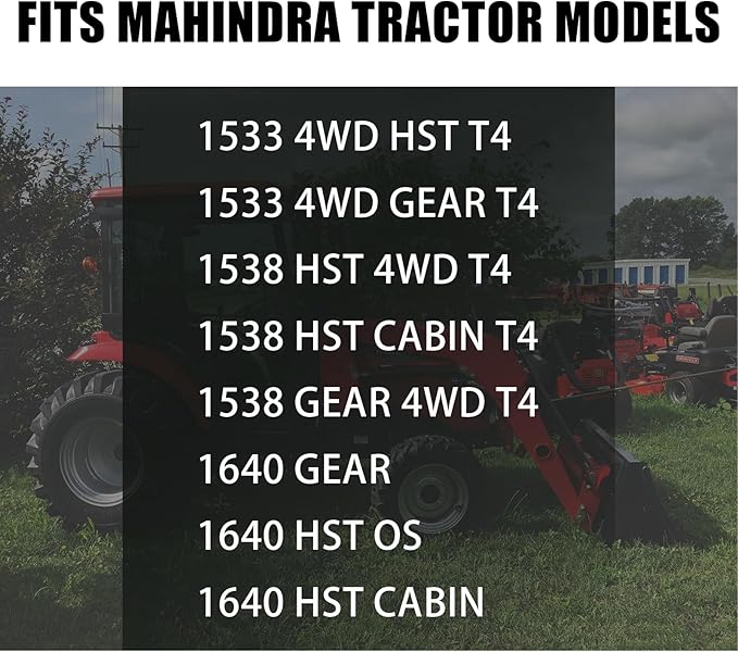 10560411400 19480413500 Outer & Inner Air Filter Fit for Mahindra 1500 and 1600 Series Tractors, Including 1533, 1538 and 1640 Models