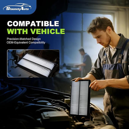 Engine and Cabin Air Filter Combo for Honda Pilot 2016-22, Acura MDX 2014-20, Ridgeline 2017-25, Passport 2019-25, MDX Hybrid 2017-20 Engine Air Filter Car Replacement #CF10134 CA12061 Car Accessories
